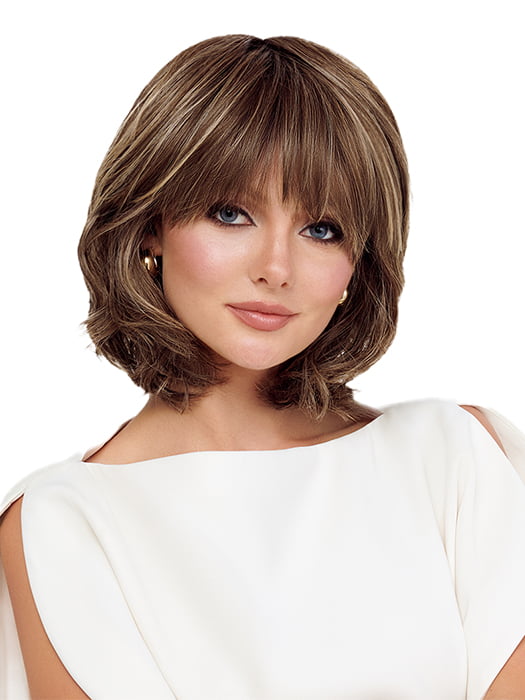 10/16/R8 | Dark roots fade into a beautiful blend of Medium Light Brown and Light Natural Blonde