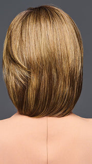 Model is wearing ALL THE RAGE by GABOR in color GF9-24SS SS ICED CAFE LATTE | Dark Brown shaded with Golden Brown