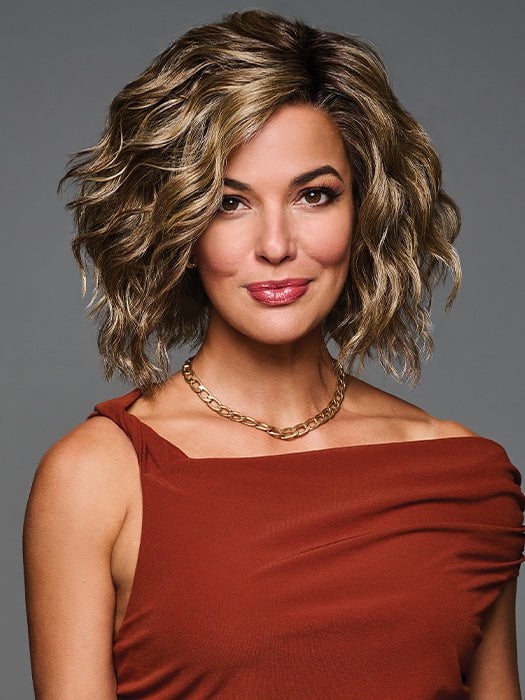 BEAMING BEAUTY by Gabor in GF11-25SS HONEY PECAN | Chestnut Brown base blends into multi-dimensional tones of Brown and Golden Blonde FB MAIN IMAGE