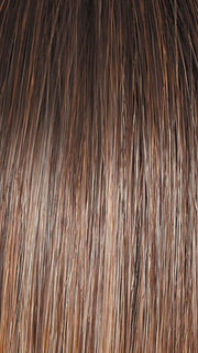 GF12-22SS SHADED CAPPUCCINO | Light Golden Brown Evenly Blended with Cool Platinum Blonde Highlights with Dark Roots