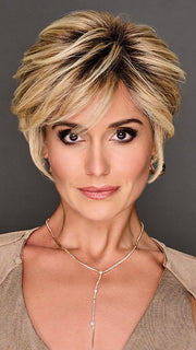 KEEP IT CLASSY by Raquel Welch in GF14-88SS GOLDEN WHEAT | Dark Blonde evenly Blended with Pale Blonde Highlights and Dark Roots