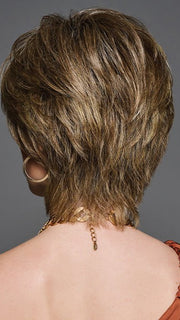 GF12-22SS SHADED CAPPUCCINO | Light Golden Brown Evenly Blended with Cool Platinum Blonde Highlights with Dark Roots