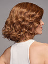 Model is wearing IN BLOOM in MEDIUM RED | Medium Reddish Brown with Subtle Copper Highlights