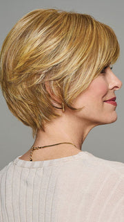 Model is wearing WHIRL in MEDIUM-BLONDE | Chestnut Brown