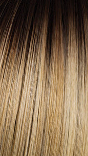 SS LIGHT BLONDE | Light Blonde with Golden Highlights & Dark Brown Roots