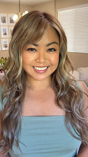 Katrina & Arlah Soriano @wearthehairsis wearing GAIA by BELLE TRESS in color BROWN SUGAR COOKIE R