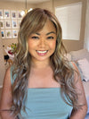 Katrina & Arlah Soriano @wearthehairsis wearing GAIA by BELLE TRESS in color BROWN SUGAR COOKIE R