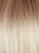 GHOST-BLONDE-R | Medium neutral blond roots fade into a pearl cream blond shade with platinum blond undertones. 