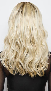 MILKY OPAL R | A Blend of Creamy Blonde and White Blonde Rooted with Warm Brown
