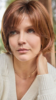 GLENN by Amore in CHERRY-BROWN-R | Medium Rich Brown and Soft Reddish Brown Base with Medium Red Highlights