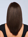 Model is wearing HD SIDE FRIDGE TOPPER in color R4/6 BLACK COFFEE | Dark Brown and Chestnut Brown Blend