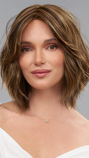 HOLLIE by Jon Renau in FS6/30/27 TOFFEE TRUFFLE | Brown, Medium Red-Gold, Medium Red-Gold Blonde Blend with Medium Red Gold Blonde Bold Highlights
