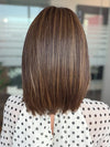 Model is wearing ILA in color MARBLE BROWN R | Medium Brown Evenly Blended with Light Honey 