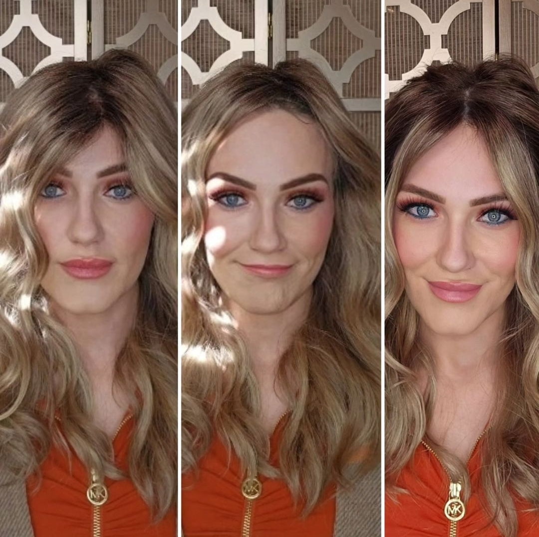 Wigs not placed in the correct position