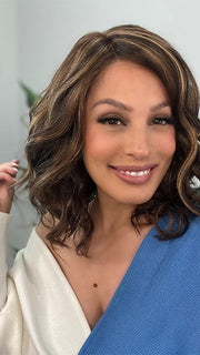 MILA by Jon Renau in FS6/30/27 TOFFEE TRUFFLE | Brown, Medium Red-Gold, Medium Red-Gold Blonde Blend with Medium Red Gold Blonde Bold Highlights