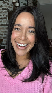 Brea @getwiggywithbrea wearing JILLIAN by JON RENAU in color 4 BROWNIE FINALE | Dark Brown