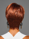 Model is wearing KESSIE in color MC30/130SS CHERRY COLA | Dark Red with Copper Highlights