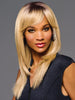 Model is wearing SHANTE by KIM KIMBLE in color MC25/88SS HONEY | Beige Blonde with a Darker Root