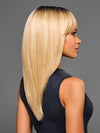 Model is wearing SHANTE by KIM KIMBLE in color MC25/88SS HONEY | Beige Blonde with a Darker Root