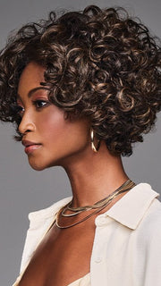 The lace front allows you to wear the hair off the face