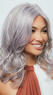FROZEN MULBERRY | Pale White-Grey Platinum base with subtle Lavender and Frosted Berry Tones delicately woven throughout