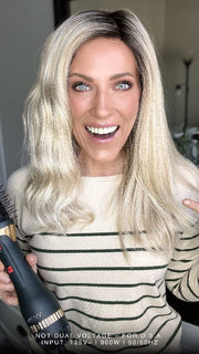 Kristyna @kristynamoore shows her straightened Maya by Envy in Silky Beige using the 3-in-1 Airstyler round brush. Not Dual Voltage -For USA 
Input:12V~ | 900W | 50/60Hz