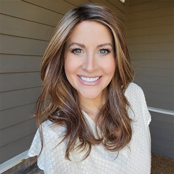 Featured Here: Leoni by Rene of Paris in shade Caramel Swirl