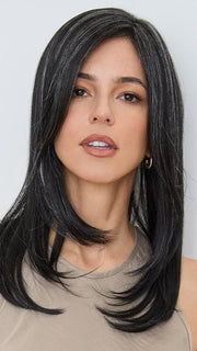 Long TP Mono LG by Amore in ICY-CAVIAR | Off-Black Base with carefully placed White Highlights