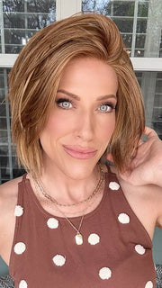 Kristyna Moore @kristynamoore wearing LUMI by ESTETICA in color R30/28/26 | Medium Auburn/Light Auburn/Golden Blonde Blend