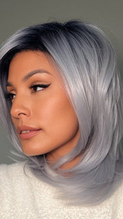 FROZEN-SAPPHIRE | Icy Blue Base with Indigo Black Roots