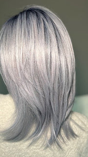 FROZEN-SAPPHIRE | Icy Blue Base with Indigo Black Roots