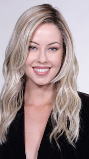 MILKSHAKE BLONDE R | A mixture of Light Sandy Brown, Highlighted with Light Ash Blonde with a Hint of Light Platinum Blonde with a Medium Root Color