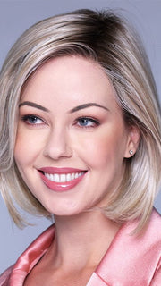 CRUSHED ALMOND BLONDE R | A soft Neutral Light Blonde with a Light and Medium Blended Root Color.