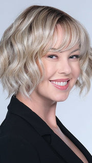 A modern deconstructed beach-wave bob