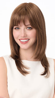 Model is wearing MADISON by ENVY in color LIGHT-BROWN | Light Golden Brown with subtle highlights