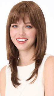 Model is wearing MADISON by ENVY in color LIGHT-BROWN | Light Golden Brown with subtle highlights