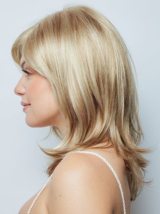 A shoulder length layered style