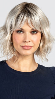 MARSHA by Envy in PLATINUM SHADOW | Light Blonde with Dark Roots FB MAIN IMAGE