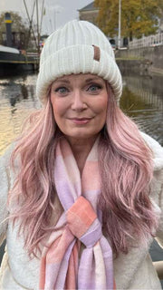 Mel B. @mels.be.ageless wears WREN by RENE OF PARIS in color WATERMELON-R | Rich Pastel Pink Base with Subtle Soft Reddish Tone and Soft Dark Brown Roots 