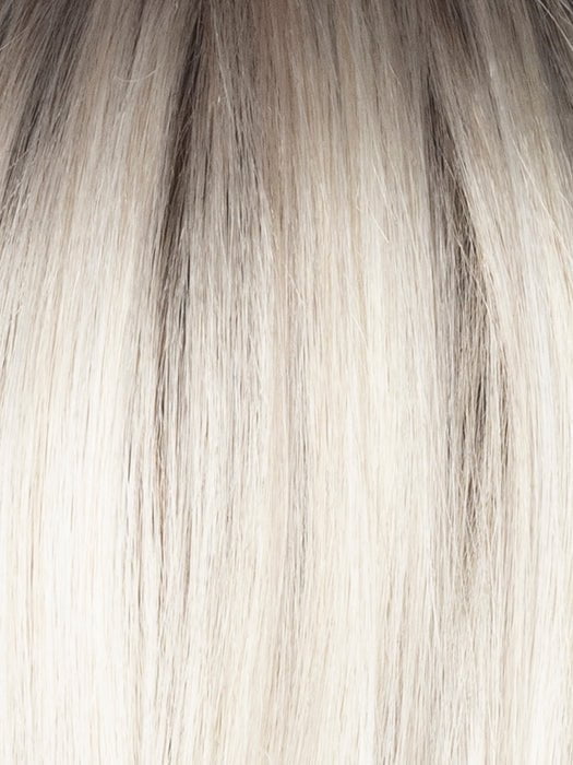 MILKY-OPAL | A Blend of Creamy Blonde and White Blonde Rooted with Warm Brown