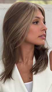 TOFFEE BROWN 830.12.20 | Medium Brown Blended with Light Auburn and Lightest Brown and Light Strawberry Blonde Blend