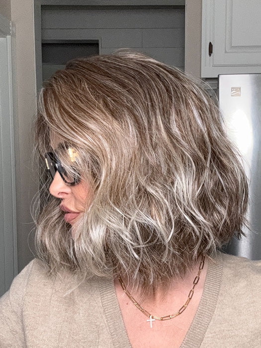 Crystal @crystallhoneycutt wearing NYX by RENE OF PARIS in color TRES CHOCOLATE R | Carefully placed White, Medium, and Dark Chocolate tones completed with a Dark Brown Root. This color is perfect for both Blond and Brown enthusiasts