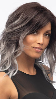 OCEAN by Estetica in GRAYDIENT-STORM | Dark Brown Roots that Melt into Light Gray and Silver Tones Towards the Ends PPC MAIN IMAGE FB MAIN IMAGE