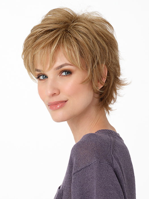 OPHELIA by ENVY in color DARK BLONDE | 2 toned blend of Dark Honey Blonde with Lighter Blonde highlights