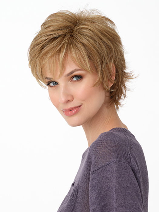 OPHELIA by ENVY in color DARK BLONDE | 2 toned blend of Dark Honey Blonde with Lighter Blonde highlights