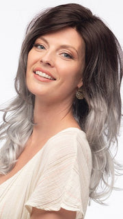 ORCHID by Estetica in GRAYDIENT-STORM | Dark Brown Roots that Melt into Light Gray and Silver Tones Towards the Ends PPC MAIN IMAGE FB MAIN IMAGE