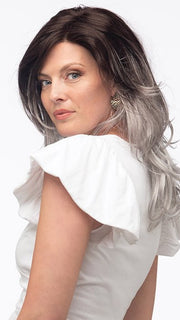 GRAYDIENT-STORM | Dark Brown Roots that Melt into Light Gray and Silver Tones Towards the Ends