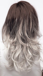 GRAYDIENT-STORM | Dark Brown Roots that Melt into Light Gray and Silver Tones Towards the Ends