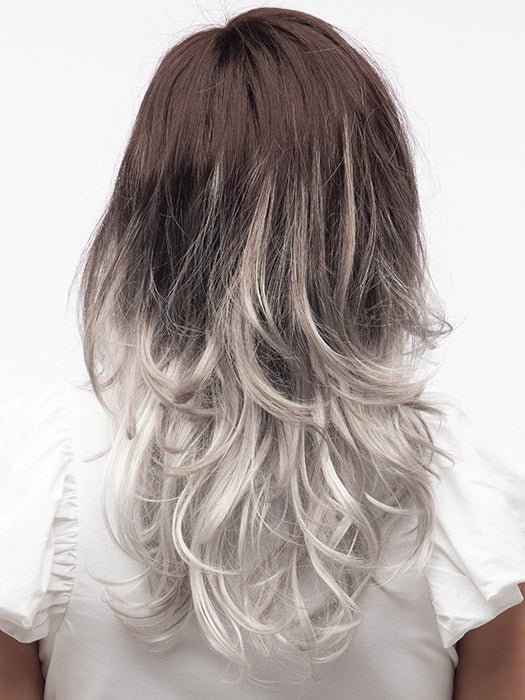 GRAYDIENT-STORM | Dark Brown Roots that Melt into Light Gray and Silver Tones Towards the Ends