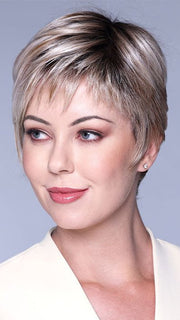 MILKSHAKE BLONDE R | A mixture of Light Sandy Brown, Highlighted with Light Ash Blonde with a Hint of Light Platinum Blonde with a Medium Root Color